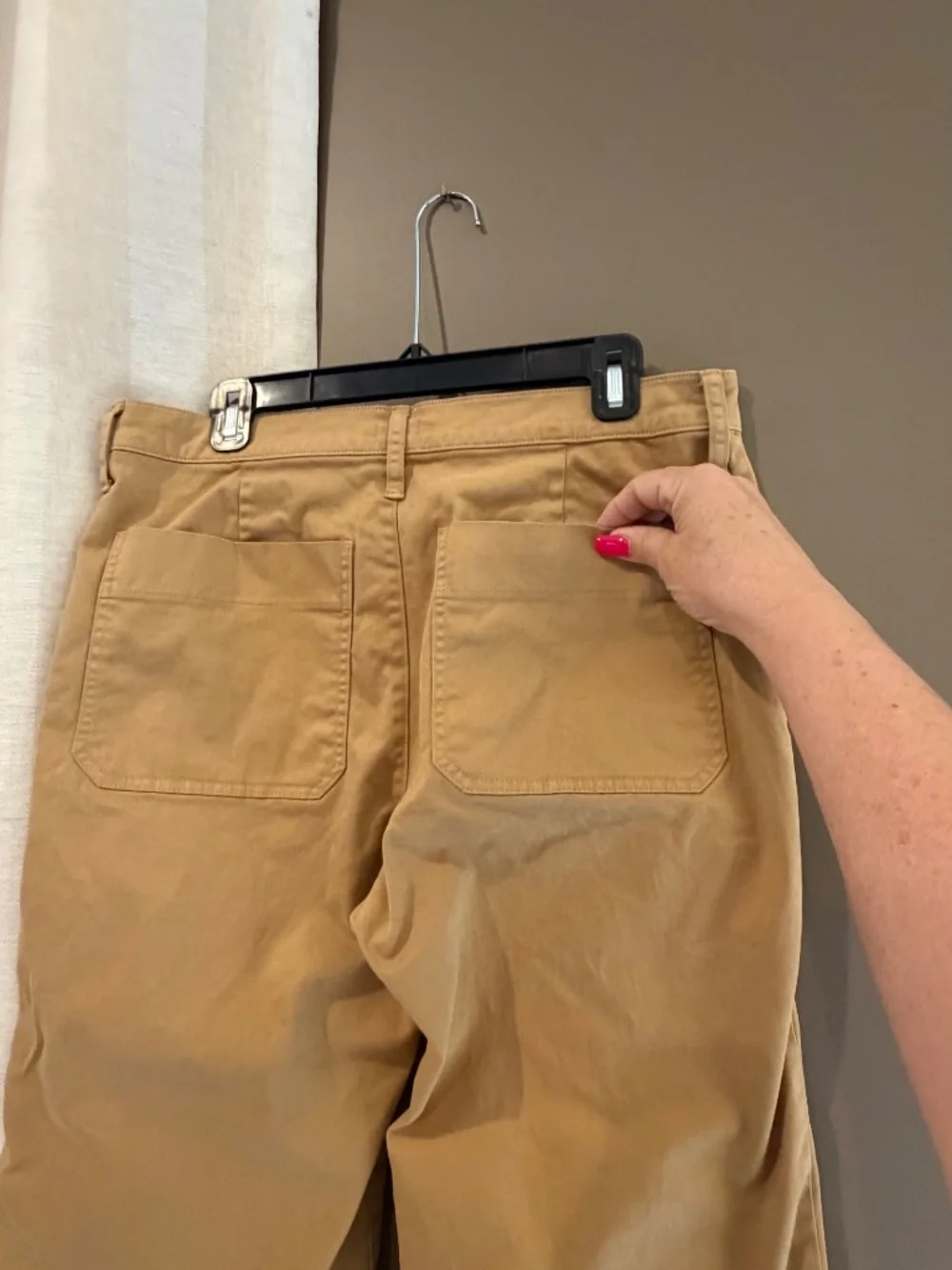 J. Crew Women's Sailor Slim Wide- Leg Cropped Chino Pant Muted Gold, Size 30 P